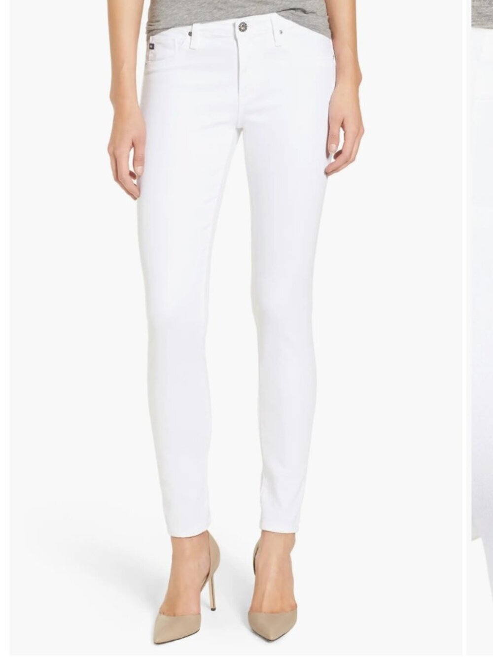 AG Adriano Goldschmied Prima Crop White Ankle & Cropped Jeans “cigarette leg” 28 - Picture 16 of 16